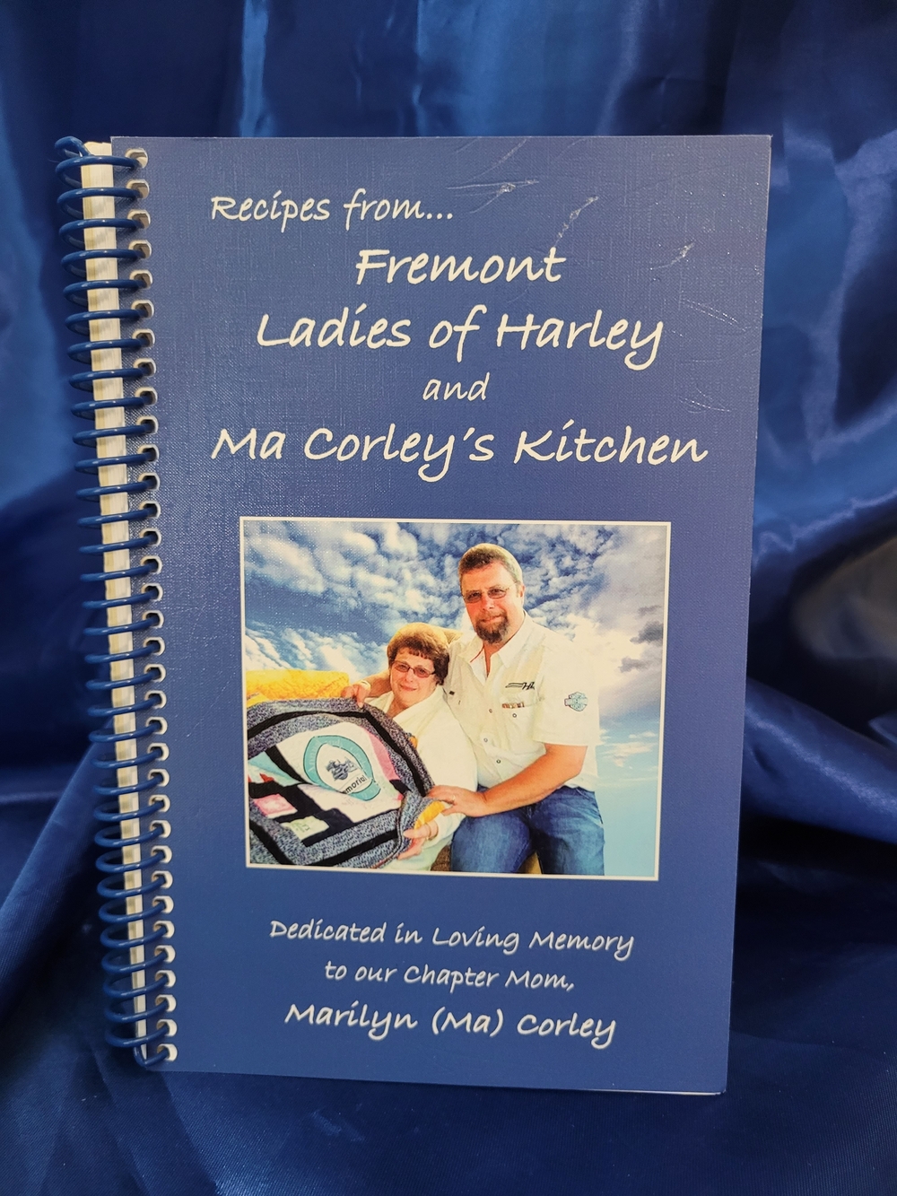 Ma Corley's Kitchen Blue Spiral Recipe Book